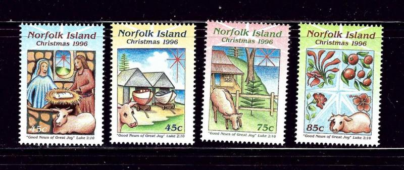 Norfolk Is 610-13 MNH 1996 Christmas