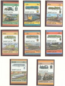 St. Lucia #807-814 Mint (NH) Single (Complete Set)