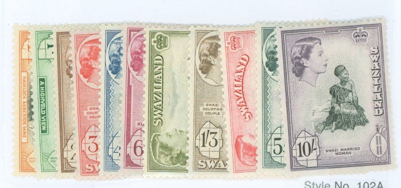 Swaziland #55-65 Unused Single