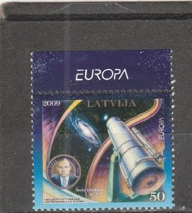 Latvia  Scott#  733  MNH (2009 International Year of Astronomy)