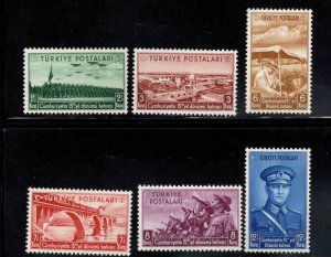 TURKEY Scott 805-810 MH* stamp set