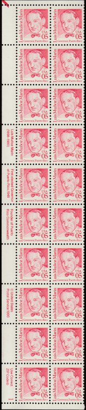 # 2173 MINT NEVER HINGED ( MNH ) TAGGED LUIS MUNOZ MARTIN