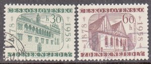 czechoslovakia scott no 844-45 used