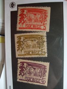 Sweden #704-706 set used