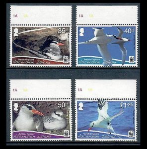 Ascension Island 1034-1037 WWF Red-Tailed Tropicbird MNH