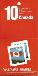 1990 Canadian Flag Stamp Booklet