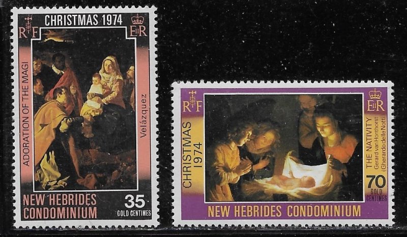 New Hebrides - British Scott #'s 194 - 195 MNH