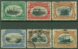 EDW1949SELL : USA 1901 Sc #294-99 Fine-Very Fine, Used. Light cancels. Cat $128.