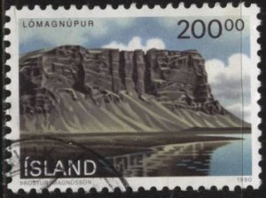 Iceland 714 (used) 200k Lómagnúpur, mountain (1990)