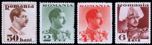 Romania Scott 436-439 (1934) Mint LH VF Complete Set, CV $14.50 B