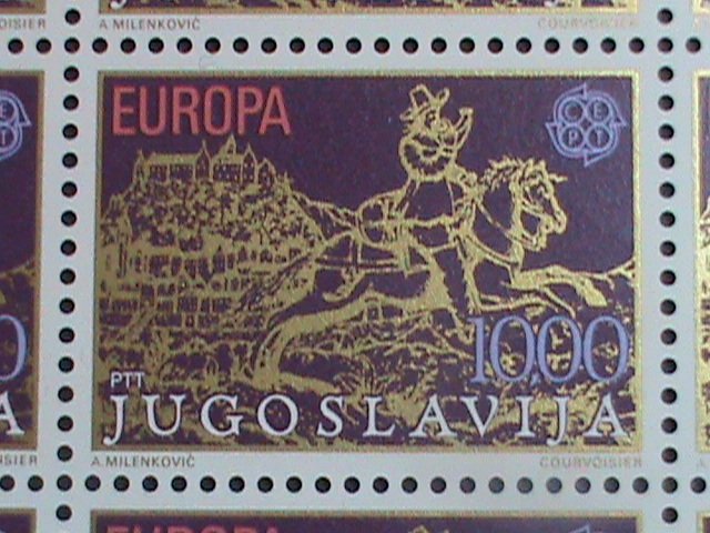 ​YUGOSLAVIA-1979 SC#2427 EUROPA:17TH CENTURY BY JAN VAN DER HEYDEN  MNH SHEET