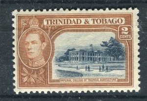TRINIDAD TOBAGO; 1938 GVI Pictorial issue Mint MNH Unmounted Shade of 2c.