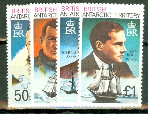 British Antarctic Territory 46a-59a MNH, scan shows only a few CV $46.45