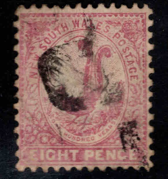 New South Wales Scott 115 Used wmk 12 Lyrebird stamp