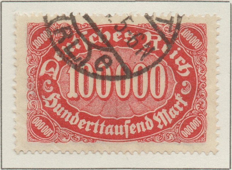 Germany Deutsches Reich Weimar Republic Hyper Inflation 100k Mark SG246 1922