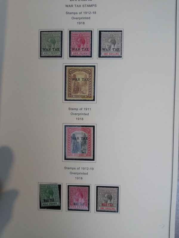 collection on pages Bahamas MR1-14 mint complete LR: CV $204