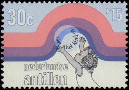 1972 Netherlands Antilles #B119-B121, Complete Set(3), Never Hinged