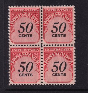 1959 Postage Due Sc J99 50c denomination MNH block of 4 Typical