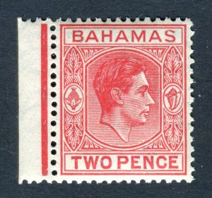 Bahamas 1938 KGVI. 2d scarlet. Mint. NH. SG152b.