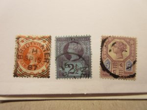 GREAT BRITAIN Scott 111, 114, 118 USED Cat $24.65