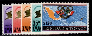 TRINIDAD & TOBAGO QEII SG334-338, 1968 olympic games set, LH MINT. 