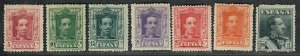 $Spain Sc#333, 335-338, 341, 342 M/NH/F-VF, part set, Cv. $203.75