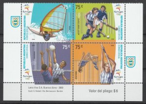 2000 Argentina 2601-2604VB 2000 Olympic Games in Sydney 10,00 €