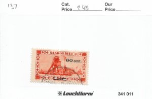 Germany: Saar Sc #137 used (58007)