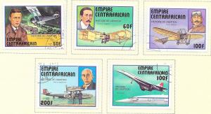 Central African Republic #297-301 Aircraft (U) CV$2.70