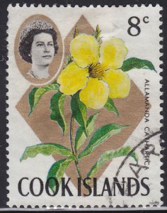 Cook Islands 208 Allamnda Cathartica 1967