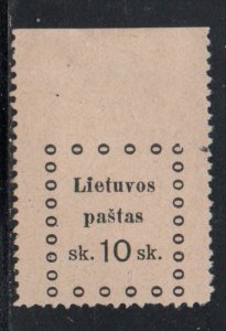Lithuania Sc 20 1919 10 sk 3 rd Kaunus iisue stamp miny