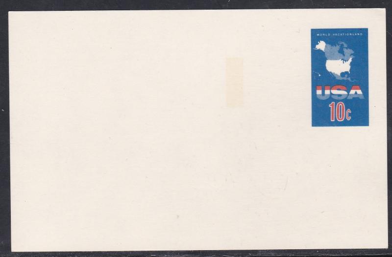 U.S. # UX59, USA - World Vacationland, Postal Card,  Unused