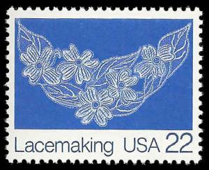 # 2354 MINT NEVER HINGED LACEMAKING XF+