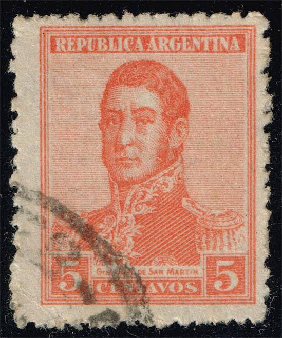 Argentina #253 Jose de San Martin; Used (0.25) (1Stars)