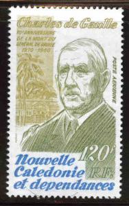 New Caledonia (NCE) Scott C168 MNH** 1980 Charles de Gaulle stamp