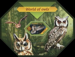 Solomon Islands 2014 Sc 1637 Birds owl $9.75