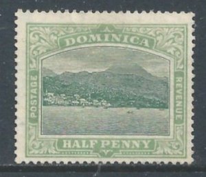 Dominica #35 Mint No Gum 1/2p Roseau, Capital - Wmk. 3