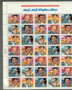 2724-30 ROCK & ROLL RHYTHUM & BLUES  SHEET MNH