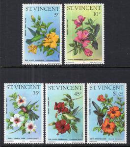 St Vincent 465-469 Hummingbirds MNH VF