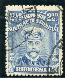 Rhodesia 1913 Admirals 2½d bright blue very fine used. SG 208. Sc 123a