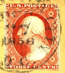 U.S. #11 USED ON PIECE