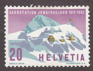 Switzerland 414 Jungfrau Railroad Station 1962