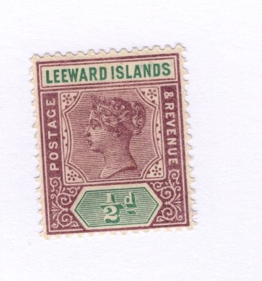 Leeward Islands #1 MH - Stamp - CAT VALUE $3.75