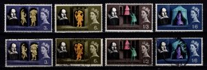 Great Britain 1964 Shakespeare Festival, Set excl. 2s6d [Unused/Used]
