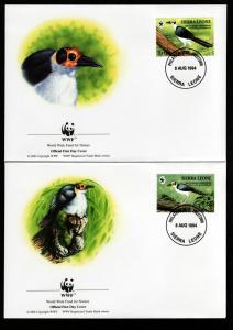 Sierra leone # 1738 WWF FDC Set!