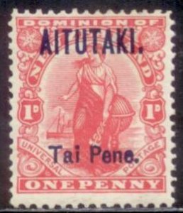 Aitutaki 1913 SC# 10 MNH-OG E35