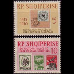 ALBANIA 1963 - Scott# 664-5 Stamp 50th. Set of 2 NH