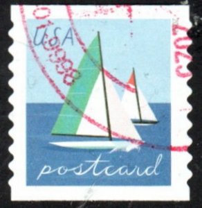 SC# 5749 - (48c) - Sailboat postcard rate - USED Single - two boats.