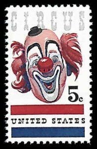 SCOTT  1309  AMERICAN CIRCUS  5¢  SINGLE  MINT NEVER HINGED