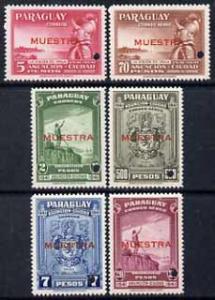 Paraguay 1942 4th Centenary of Asuncion perf set of 6 unm...